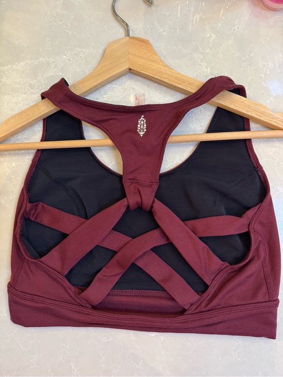 FP Movement by Free People Other - FP Movement Lightning Synergy Sports Bra M Burgundy Strappy Back